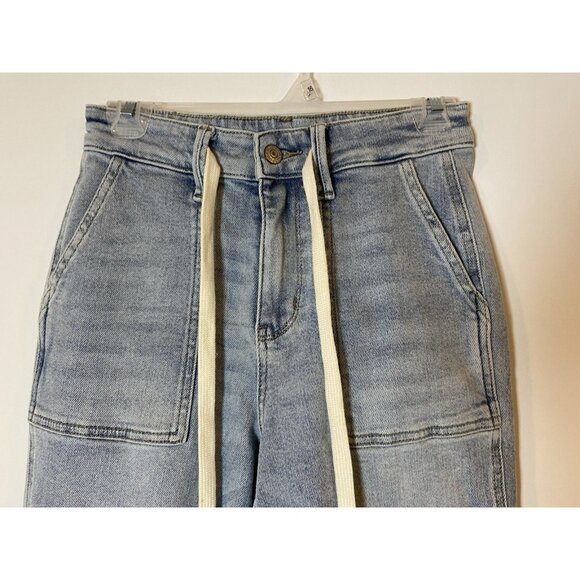 Judy Blue Jogger Jeans Tie Waist Size 0 24 - Picture 2 of 5